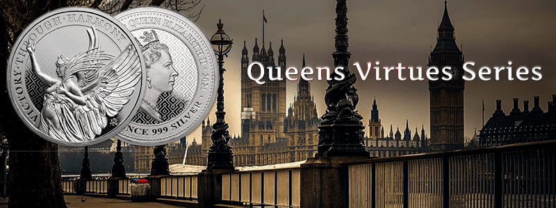 Queens Virtues Silver Coins